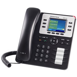 Grandstream GXP2130 High-End 3 Line Corded Desk IP Phone Black