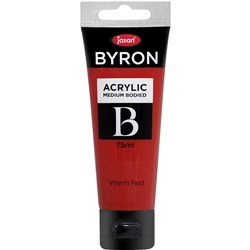 Jasart Byron Acrylic Paint 75ml Warm Red