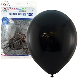 Alpen Occasions Balloons 30cm Black Pack Of 100