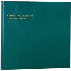 Collins Analysis 700 Series 297x315mm 27 Money Column Green