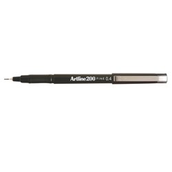 Artline 200 Fineliner Pen Fine 0.4mm Black