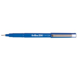 Artline 200 Fineliner Pen Fine 0.4mm Blue