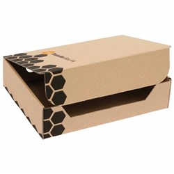 Marbig Enviro Transfer Boxes A4 85W x 240D x 325mmH Pack Of 5 Brown